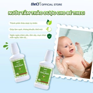 Nước Tắm Thảo Dược theCi, Thảo Dược Thiên Nhiên, Giúp Làm Sạch Da, Làm Dịu Và Ngăn Ngừa Rôm Sảy An Toàn Cho Bé 0M 200ML
