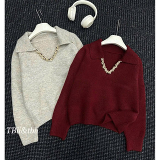 •𝙆𝙞𝙣𝙜𝙨𝙝𝙤𝙥𝙗𝙚𝙖𝙪𝙩𝙮•Áo Len Cổ V Xoắn So Hot QC