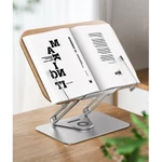 Giá đỡ kê đọc sách, đọc kinh đa năng R10, R51 kiêm kê ipad, laptop tiện lợi từ hợp kim nhôm và gỗ nâu óc chó — ảnh 3