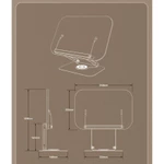 R10, R51 Giá đỡ kê đọc sách, đọc kinh đa năng kiêm kê ipad, laptop tiện lợi từ hợp kim nhôm và gỗ MDF — ảnh 5