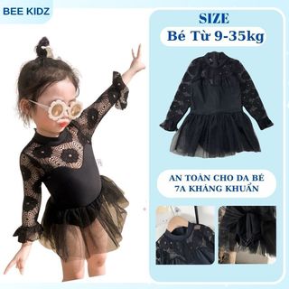 Váy Bơi Cho Bé, Váy Bơi Cho Bé Gái Thiết Kế Ren Siêu Xinh Chất Liệu Co Giãn 4 Chiều