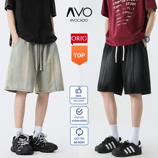 Quần Short SỌT đùi Kaki Jean Nam ngắn Túi hộp co dãn 4 chiều cao cấp Avocado