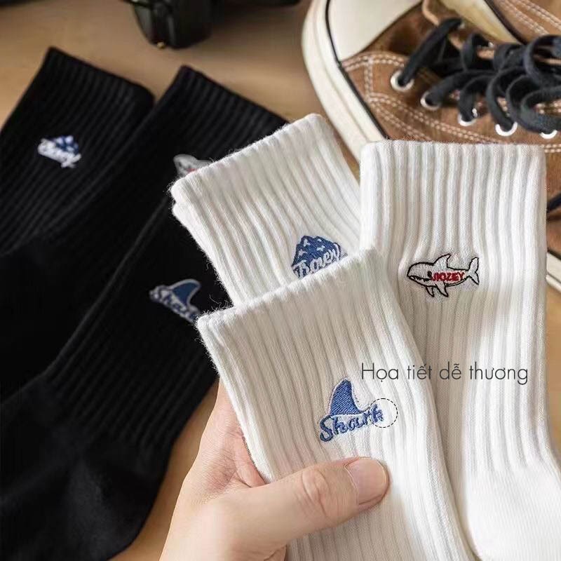 Tất vớ nam nữ style Hàn Quốc hiện đại dễ phối đồ, chất liệu mềm mại thoáng khí - Ekiu Shop