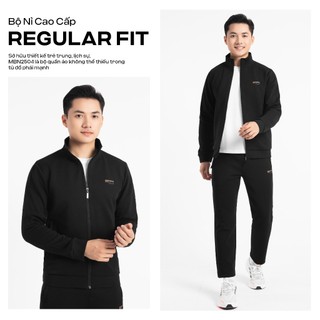 Bộ Đồ Nỉ Nam Cao Cấp MENTORIS, Cổ Đứng, Chất Vải Mềm, Ấm Áp, Không Bai, Không Xù MBN2504