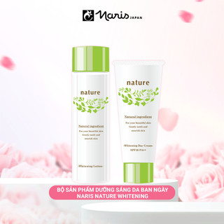 Bộ sản phẩm dưỡng sáng da ban ngày Naris Nature Whitening