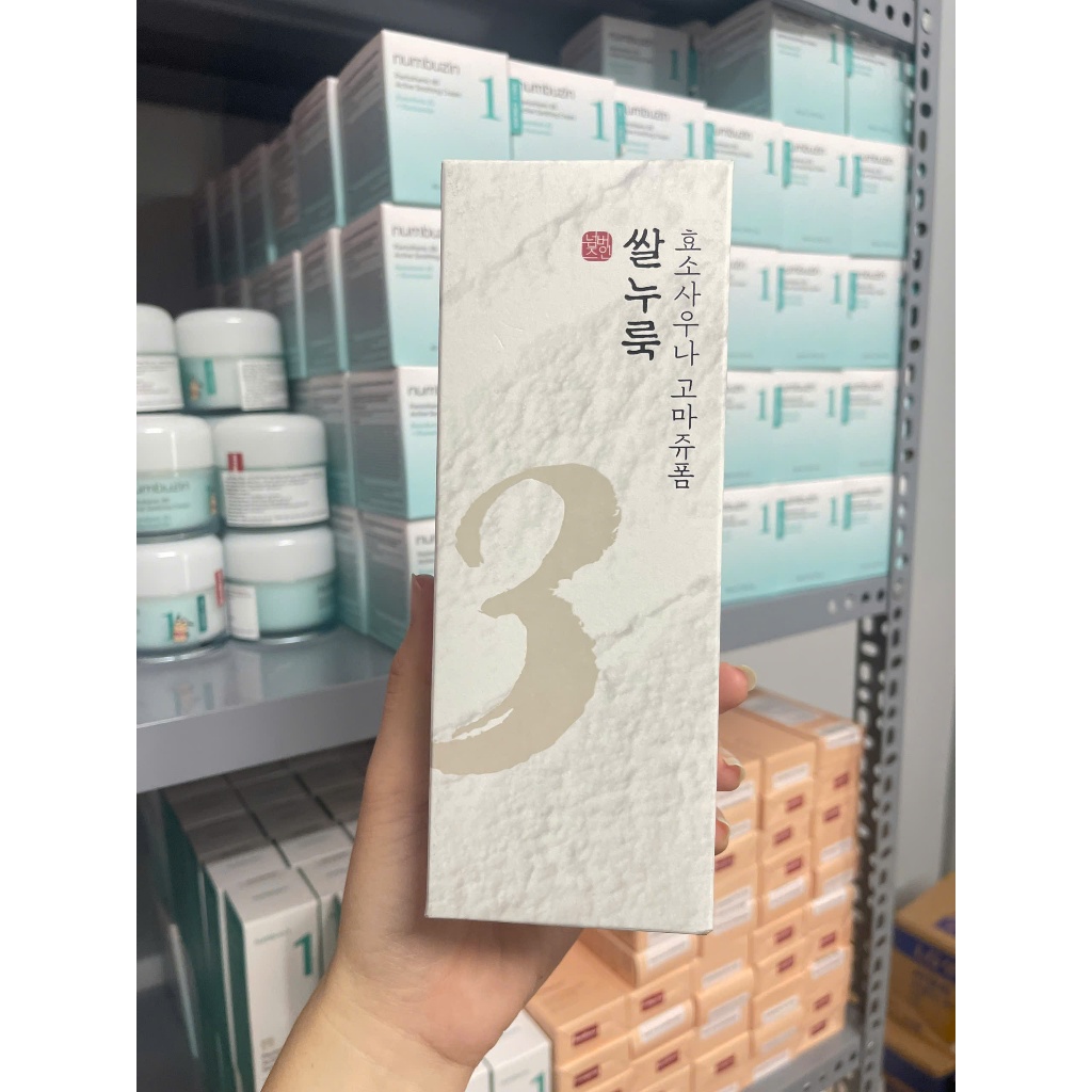 [DATE 1/2027] Sữa rửa mặt Numbuzin No.3 Rice Enzyme Skin Softening Cleansing Foam 170ml