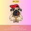 Bộ Hình In, Ủi Nhiệt Sticker Pug Ngộ Nghĩnh 03 - CP8 PET Sticker