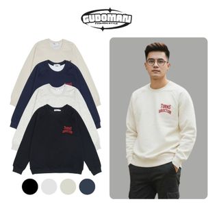 Áo Sweater Unisex Chất Vải Nỉ 2 Da Cao Cấp Thêu Chữ TURNS GUDOMAN S06