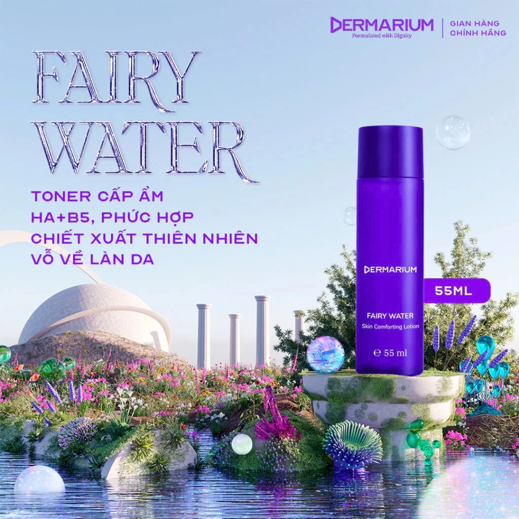 Toner Dermarium Fairy Water Cấp Ẩm Dung Tích 55ml/150ml