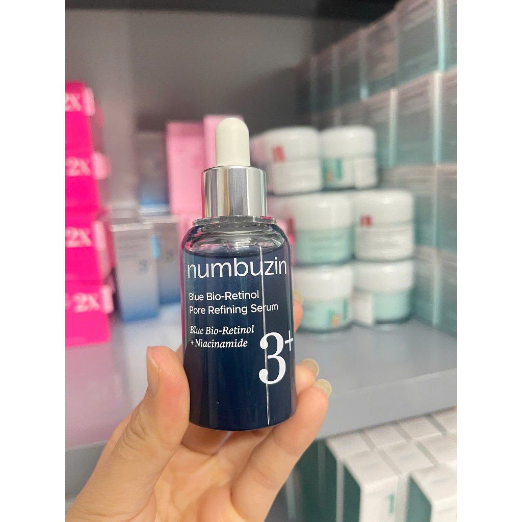Serum thu nhỏ lỗ chân lông No.3 Numbuzin Blue Bio Retinol Pore Refining Serum 30ml