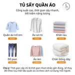 Tủ sấy quần áo Rowanto S8, Tủ sấy quần áo có điều khiển từ xa bảo hành 12 tháng, Máy sấy quần áo — ảnh 3