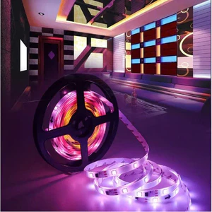 Dây Led RGB 16 triệu màuCOMBO cảm biến nhạc:5m dây RGB + nguồn + điều khiển cảm biến decor phòng , máy tính