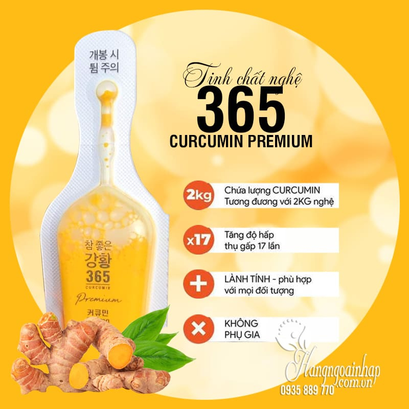 Tinh Chất Nghệ Curcumin 365 Plus GC Hàn Quốc Bản Mới 32 Tép ( hàng mới về )