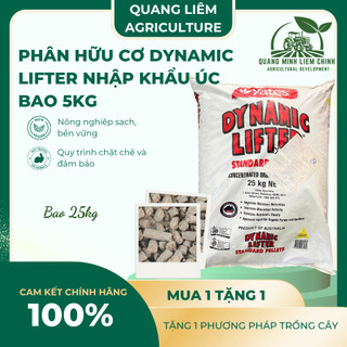 Phân Hữu Cơ Dynamic Lifter Nhập Khẩu Úc, bón cho hoa hồng, hoa mai và cây kiểng bonsai - Bao 25kg