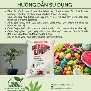 Phân Hữu Cơ Dynamic Lifter Nhập Khẩu Úc, bón cho hoa hồng, hoa mai và cây kiểng bonsai - Bao 25kg