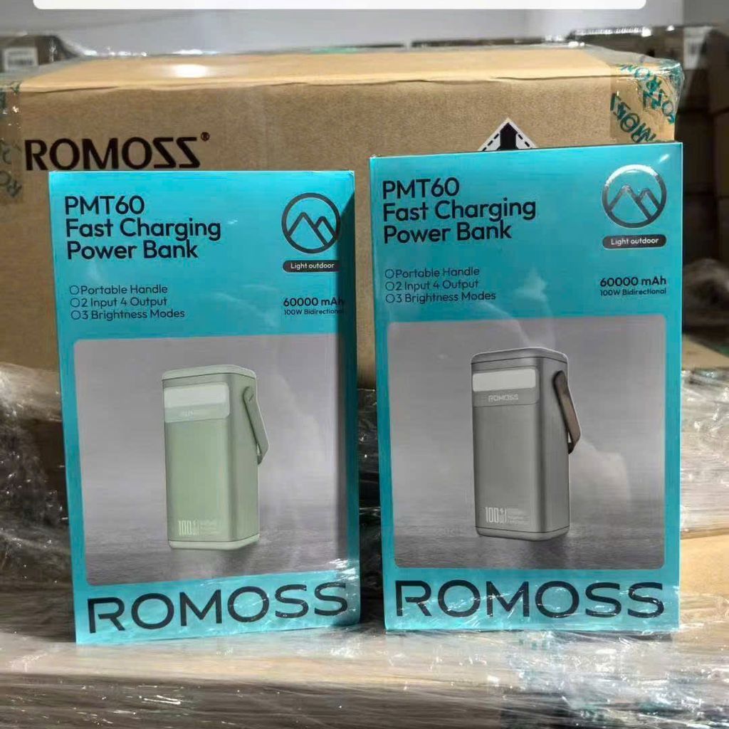 Pin sạc dự phòng ROMOSS PMT60 - 60.000mAh | 100W sạc nhanh 2 chiều - Lõi LIFEPO4 siêu bền