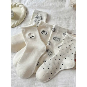 Tất cổ cao chất liệu cotton thoáng khí phong cách basic dễ phối đồ
