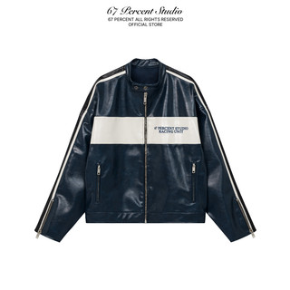 Áo Khoác Da Biker Chất Liệu Faux Leather Chính Hãng 67PERCENT/67% - Y125ZR LEATHER JACKET
