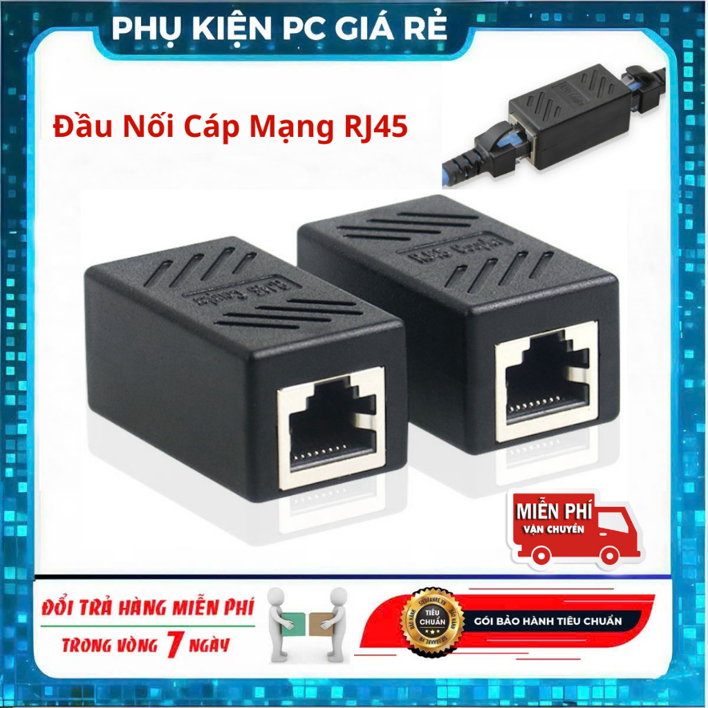 Đầu Nối Cáp Mạng RJ45 Bọc Chống Nhiễu Cao Cấp – Coupler RJ45 Cat5A ...