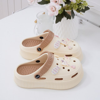 Dép nữ, dép sục đế cao 5.5cm XIXITIAO kèm 8 Sticker Mèo Cá Mita kiểu sandal CSM-14