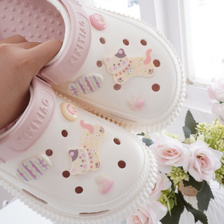 Dép nữ, dép sục đế cao 5.5cm XIXITIAO kèm 8 Sticker Mèo Cá Mita kiểu sandal CSM-14