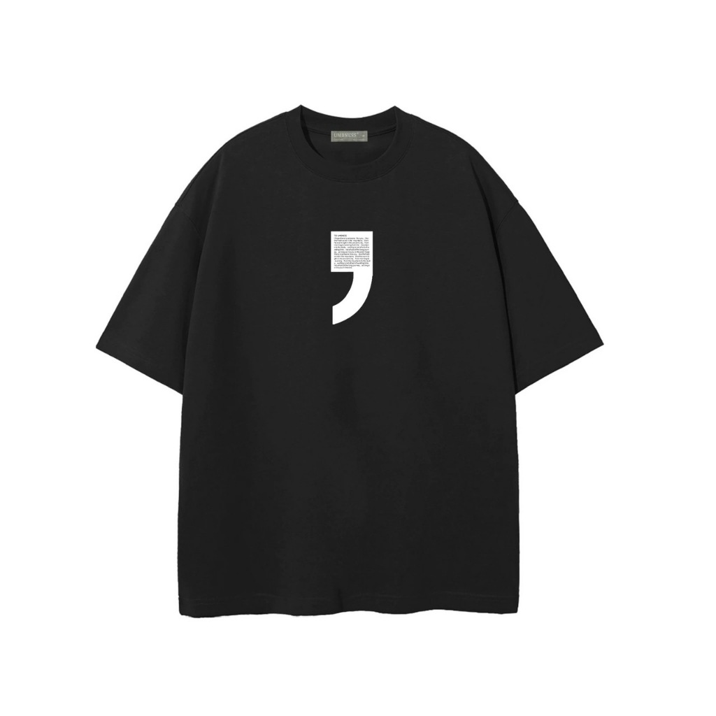 Áo thun Stee Cổ tròn DẤU PHẨY-COMMA Localbrand ICVCVNI Unisex Cotton