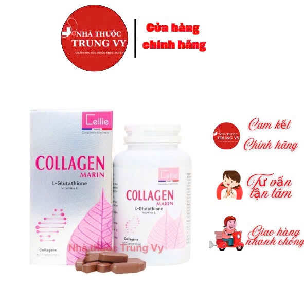 Viên Uống Collagen Marin hộp 60 viên – Đẹp da, chống lão hóa tăng cường chức năng thải độc gan