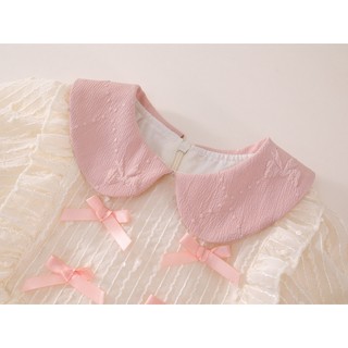 Váy Cho Bé Gái, Váy Thiết Kế Tiểu Thư Họa Tiết Nơ Thêu Chất Liệu Cotton Mềm Mại