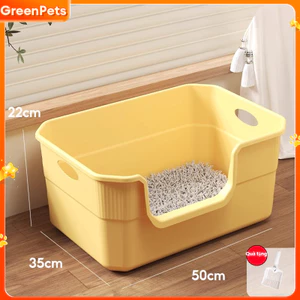 Khay Chậu vệ sinh cho mèo lớn đến 10 kg kèm xẻng - Khay cát vệ sinh cho mèo