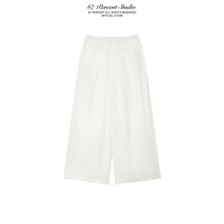 Quần Vải Linen Form Baggy Unisex 67PERCENT / 67% - LINEN BOX PLEATED PANTS