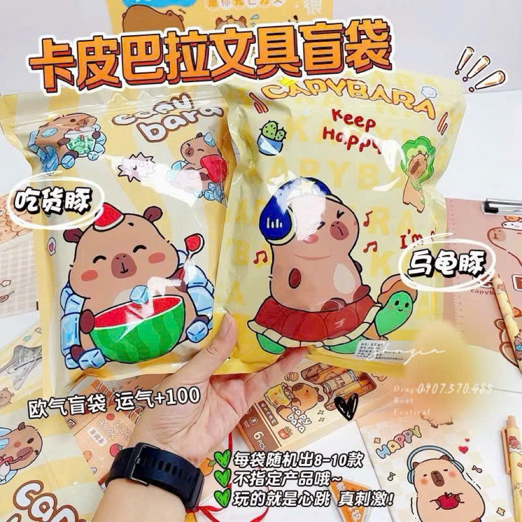 TÚI MÙ QUÀ TẶNG HỌC SINH CAPPYBARA - KUROMI