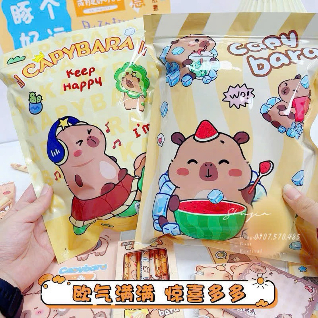 TÚI MÙ QUÀ TẶNG HỌC SINH CAPPYBARA - KUROMI