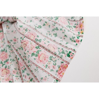 Váy Cho Bé Gái, Váy Sát Nách Cho Bé Gái Thiết Kế Hoa Hồng Cổ Tiểu Thư Chất Liệu Cotton Mát Mẻ