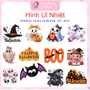 Hình ủi nhiệt ép áo-Hình HALOWEN ủi áo tại nhà bằng bàn ủi-Đặ in theo yêu cầu gửi mẫu cho shop