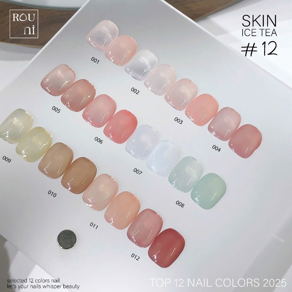 Set ROU ni sơn thạch đa sắc trong suốt, nhẹ nhàng tôn da, dễ phối màu, chuyên dụng cho tiệm nail