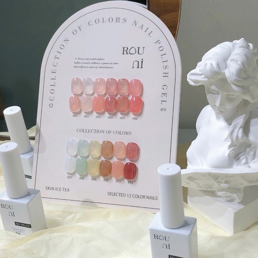 Set ROU ni sơn thạch đa sắc trong suốt, nhẹ nhàng tôn da, dễ phối màu, chuyên dụng cho tiệm nail