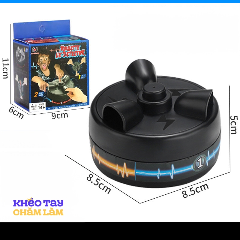 Máy phát hiện nói dối mini điện giật ngón tay – đồ chơi party, trò chơi bữa tiệc vui nhộn