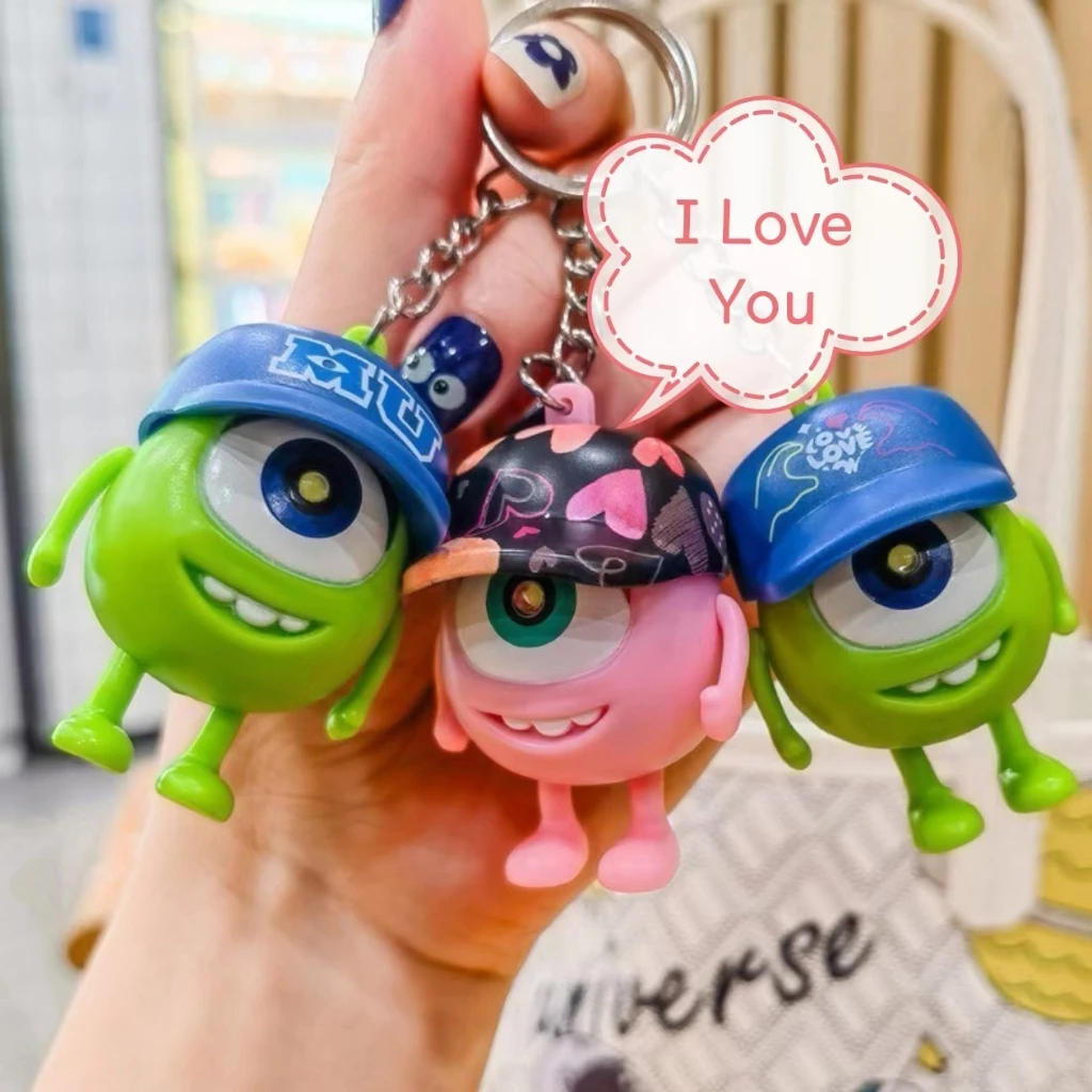 💋love💋[I love you] Móc Khóa Cặp Đôi Mắt To Có Đèn LED Và Âm Thanh Làm ...