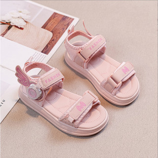 MỚI Dép Quai Hâu Đi Học Quai Dán Chữ M Khóa Xoay Cánh Tiên Cho Bé Gái K122