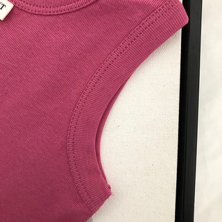 Áo Ba Lỗ Cho Bé Gái, Áo Ba Lỗ Thiết Kế Trơn Đơn Giản Chất Liệu Cotton Mềm Mại