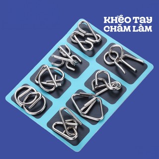 Đồ chơi trí tuệ tháo gỡ khóa sắt – trò chơi câu đố xếp hình logic cho bé 7-14 tuổi