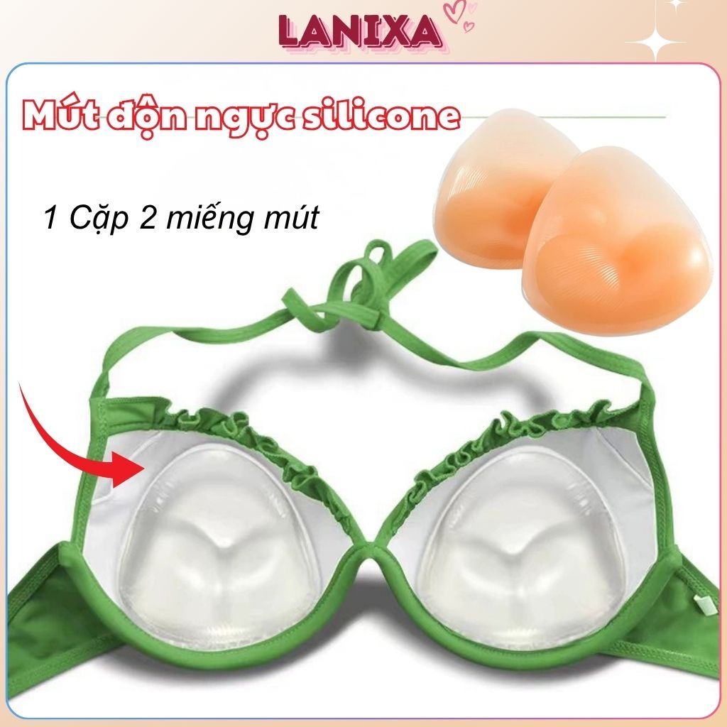 Miếng độn ngực nâng ngực bằng silicon thân thiện với da giúp vòng 1 gợi cảm và quyến rũ LANIXA D352