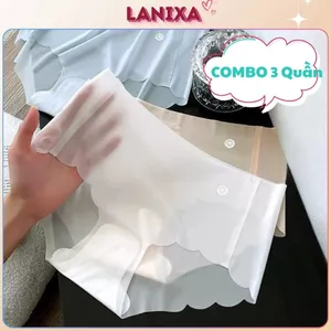 COMBO 5 Quần lót nữ su thạch mỏng nhẹ mềm mại thoáng mát cạp vừa tôn dáng gợi cảm sexy LANIXA L1029