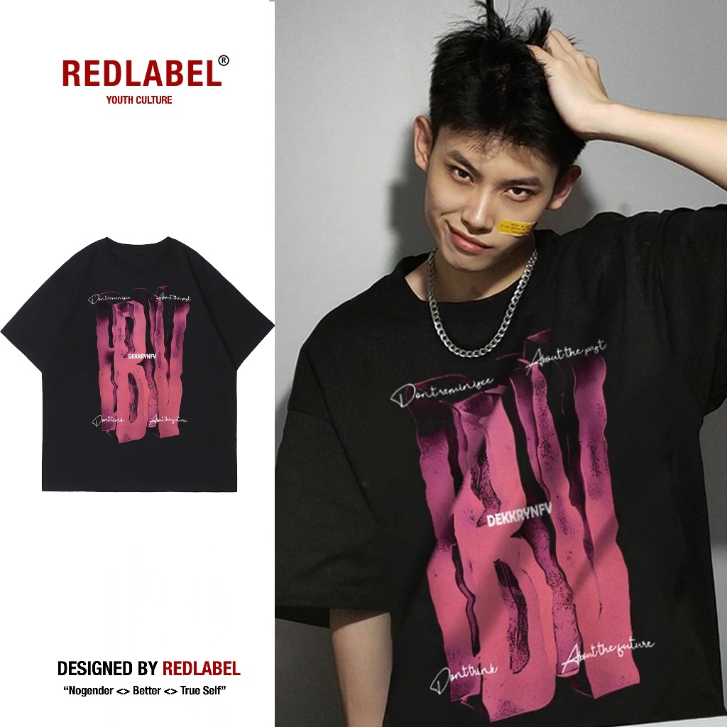 Áo Thun REDLABEL "IBV" Tshirt, Áo Phông Nam Nữ Form Rộng Tay Lỡ Cao Cấp Cá Tính Chất Cotton Dày Dặn TS61