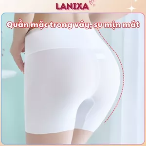 Quần Đùi Mặc Váy Cạp Cao, Quần Mặc Trong Váy Su Trơn LANIXA V8941