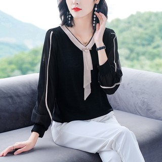 Áo Thun Kiểu Nữ Trung Niên Dài Tay SM62