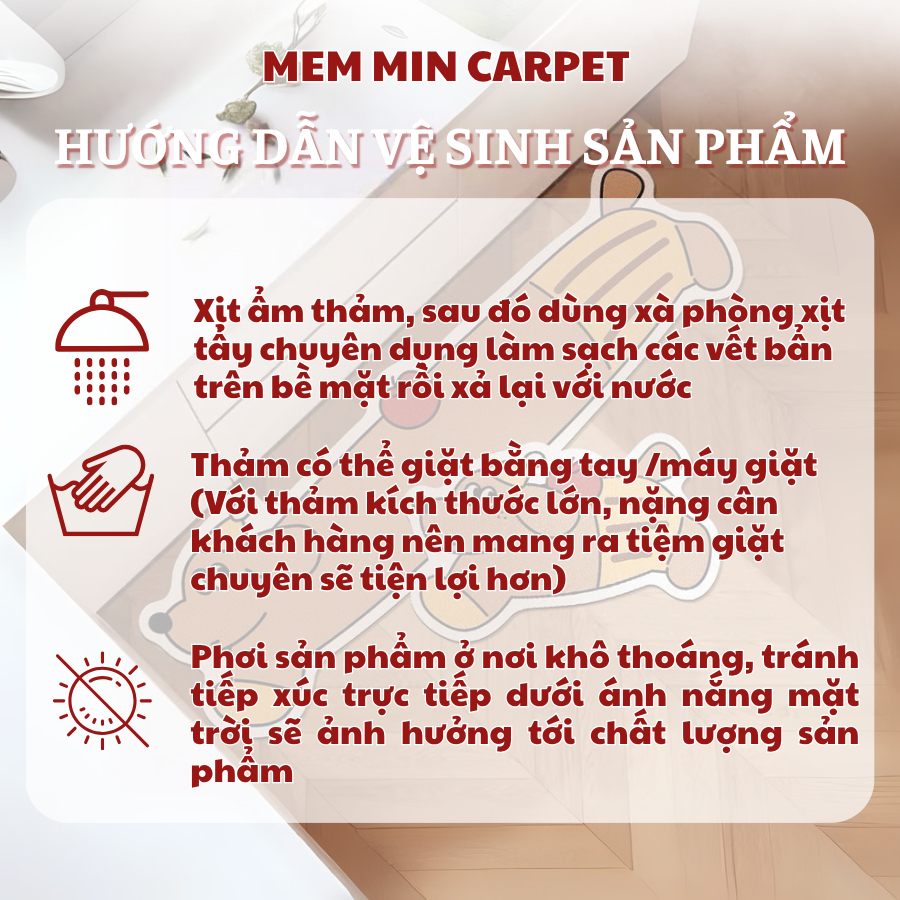 Thảm Dạ Lì, Set Thảm Bếp - Bộ 2 thảm Chùi Chân Mặt Nỉ Thấm Hút Nước, Đế Cao Su Chống Trơn Trượt - TH107