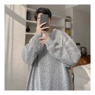 Áo Sweater Dạ dài tay Nam nữ form rộng Hàn Quốc, áo nỉ dệt kim ấm áp thu đông phong cách Avocado