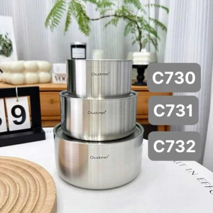 BỘ 3 ÂU NẮP INOX CHOCKMEN