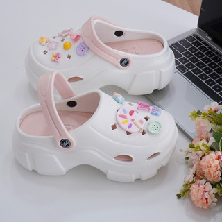 Dép nữ đế cao, dép sục 7cm kèm 12 Sticker Họa Sĩ Mita kiểu sandal CSM-37